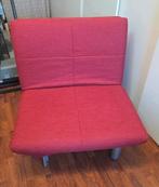 Rode inklapbare slaapbank, Ophalen, Gebruikt, 90 cm, Eenpersoons