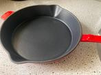 GIETIJZEREN KOEKENPAN, Huis en Inrichting, Keuken | Potten en Pannen, Ophalen of Verzenden, Zo goed als nieuw, Gietijzer, Koekenpan of Braadpan
