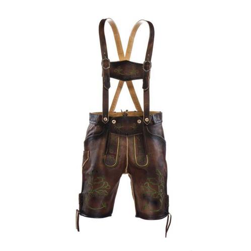 Lederhose van echt leer maat 54, Kleding | Heren, Carnavalskleding en Feestkleding, Zo goed als nieuw, Maat 52/54 (L), Ophalen of Verzenden