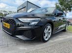 Audi A3 Sportback 30 TFSI S line edition BLACK OPTIC AUTOMAA, Auto's, 65 €/maand, Gebruikt, Met garantie (alle), Leder en Stof