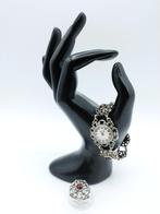 Zilveren dameshorloge, Lasita Quartz, 16 cm + zilveren ring, Gebruikt, Info@zilverwebsite.nl, Verzenden, 17 tot 18