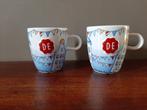 1 Set douwe egberts kopjes afbeelding grachtenpand, Huis en Inrichting, Keuken | Servies, Blond Amsterdam, Ophalen of Verzenden
