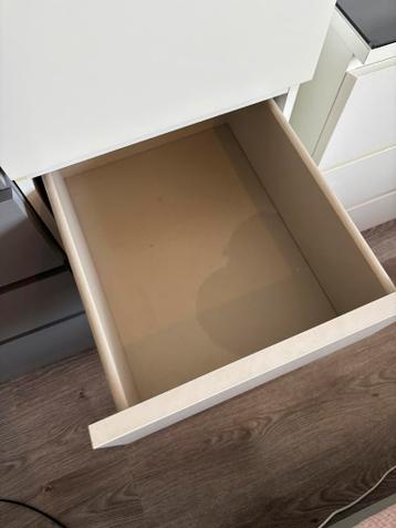 Malm ladekast sieradenkast wit met spiegel 40x123cm - afbeelding 8