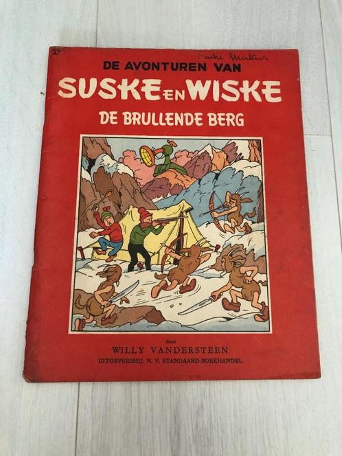 Suske en Wiske Vlaams 27 De Brullende Berg eerste druk, Boeken, Stripboeken, Gelezen, Eén stripboek, Ophalen of Verzenden