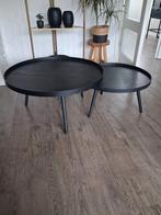 Set 2 Zwarte Salontafels van WOOOD, Ophalen, Zo goed als nieuw