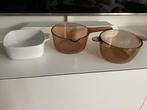 Corning ware Vision Pyrex ware pannen, Huis en Inrichting, Keuken | Potten en Pannen, Ophalen, Rvs, Pannenset, Keramische plaat