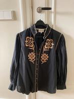 Zwarte Antik Batik blouse met borduursel/ nieuw!, Nieuw, Antik Batik, Ophalen of Verzenden, Maat 36 (S)