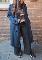 Vintage Falcon Trenchcoat Donkerblauw  50 L Nino Flex, Ophalen of Verzenden, Zo goed als nieuw, Maat 52/54 (L), Blauw