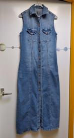 Geisha lange denim jeans jurk blauw maat S, Geisha, Blauw, Ophalen of Verzenden, Zo goed als nieuw