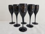 Moet&Chandon Zwarte Champagne Flutes Gouden Opdruk., Verzamelen, Glas en Borrelglaasjes, Ophalen of Verzenden, Nieuw, Overige typen