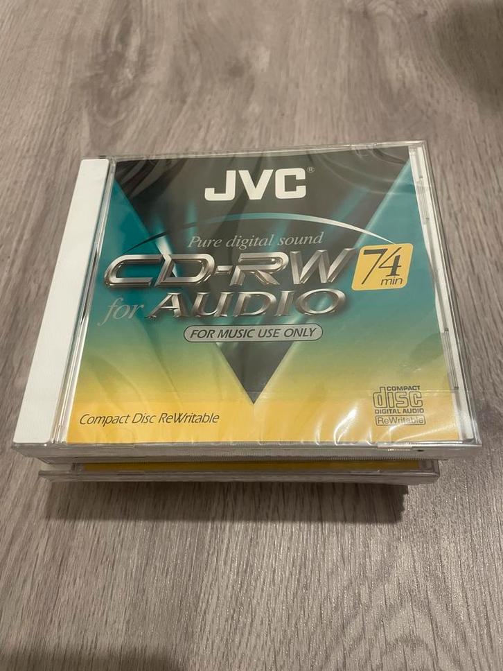 JVC CD-RW 74 - Nieuw in verpakking!, Computers en Software, Beschrijfbare discs, Nieuw, Herschrijfbaar, Ophalen of Verzenden
