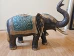 Sculptuur "Olifant", brons handbeschilderd, Antiek en Kunst, Ophalen