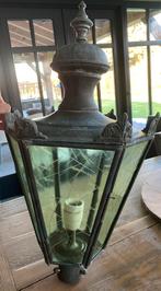 Schitternde Antieke koperen 6 kantige lantaarn ( kap), Tuin en Terras, Buitenverlichting, Ophalen, Staande lamp, 50 tot 250 watt