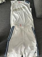 Adidas Sportkleding Set - 11/12 jaar, Maat 38/40 (M), Wit, Ophalen of Verzenden, Fitness of Aerobics