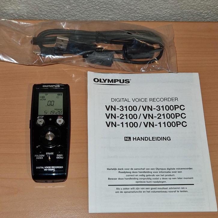 Olympus digital voice recorder VN-1100PC, Telecommunicatie, Overige Telecommunicatie, Gebruikt, Ophalen of Verzenden