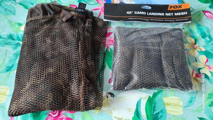 Fox Camo Landing Net Mesh, Watersport en Boten, Hengelsport | Karpervissen, Nieuw, Net of Fuik, Ophalen of Verzenden