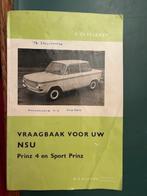 Vraagbaak NSU Prinz 4 en Sport Prinz, Ophalen of Verzenden, Zo goed als nieuw, Overige merken