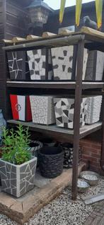 Cement-artbloem/plantenbakken te koop.Divers, Ophalen, Steen, Minder dan 60 cm, Nieuw