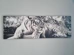 Schilderij Witte Tijger, 125 cm of meer, Ophalen of Verzenden, Zo goed als nieuw, Schilderij