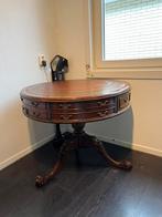 Engelse stijl ronde bijzettafel met lades, Ophalen