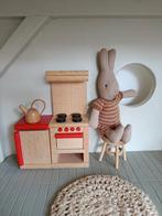 Poppenhuis | Goki houten speelgoed keuken fornuis kast, Verzamelen, Poppenhuizen en Toebehoren, Ophalen of Verzenden, Zo goed als nieuw