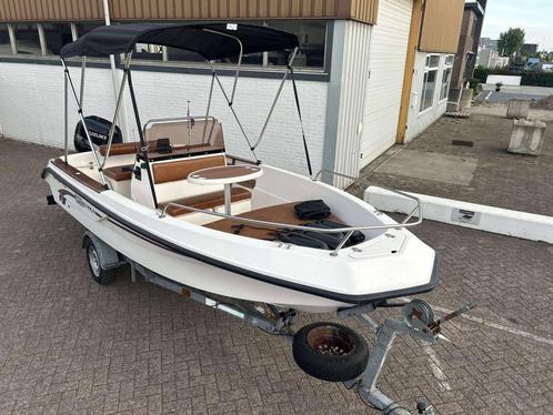Elan GT 495 F met Suzuki DF 60 PK 4 takt EFI en trailer, Watersport en Boten, Vis- en Consoleboten, Gebruikt, 50 tot 70 pk, 3 tot 6 meter