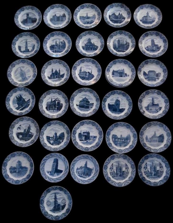 Borden van Societe Céramique Mooi Nederland diverse steden, Antiek en Kunst, Antiek | Servies los, Ophalen of Verzenden