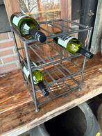 Stoer smeedijzeren wijnrek voor 12 flessen, Huis en Inrichting, Woonaccessoires | Wijnrekken, 5 tot 15 flessen, Nieuw, Ophalen of Verzenden