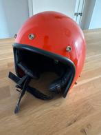 Retro Oranje Jethelm - Maat 61-62, Motoren, Kleding | Motorhelmen, Overige merken, M, Heren, Jethelm