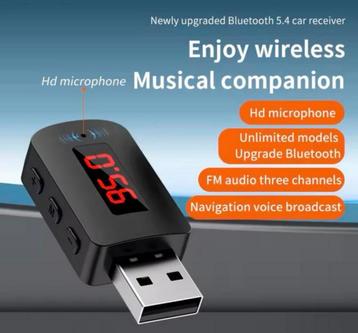 Bluetooth Adapter voor Auto - USB FM Transmitter beschikbaar voor biedingen