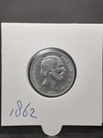 Halve gulden 1862 koning Willem III, Postzegels en Munten, Munten | Nederland, ½ gulden, Koning Willem III, Zilver, Ophalen of Verzenden