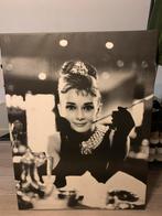 Audrey Hepburn Canvas Schilderij - 90x118cm, Overige merken, Gelijkstroom, Overige typen, Nieuw