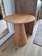 Bijzettafel Kwantum ronde tafel hout, Huis en Inrichting, Tafels | Bijzettafels, Minder dan 55 cm, Rond, Zo goed als nieuw, Ophalen