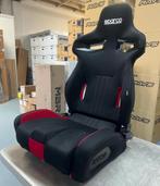 Sparco R333 Zwart Rood Kuipstoel Sportstoel Racestoel, Auto diversen, Tuning en Styling, Ophalen of Verzenden