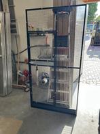 Nieuwe volière paneel met morsrand zwart en zwart gaas, Ophalen of Verzenden, Nieuw, Aluminium, Volière