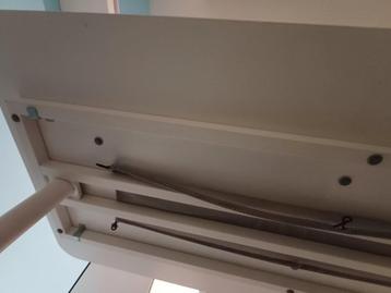 Wit Ikea Besta bureau 160x80 - afbeelding 6