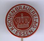 Kronen-Brauerei A.G. ESSEN blik speldje ( H_194 ), Verzamelen, Verzenden, Zo goed als nieuw, Transport, Speldje of Pin