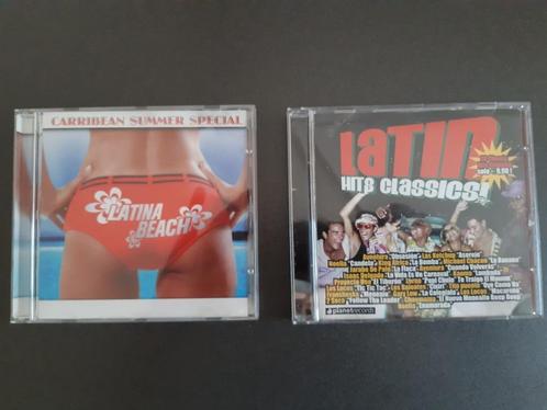 2 CD's Latin Hits classics + Latina Beach Caribbean Special, Cd's en Dvd's, Cd's | Latin en Salsa, Gebruikt, Ophalen of Verzenden