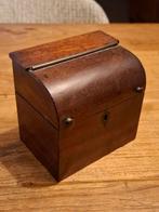 Antiek theekistje secretaire model, Antiek en Kunst, Ophalen of Verzenden