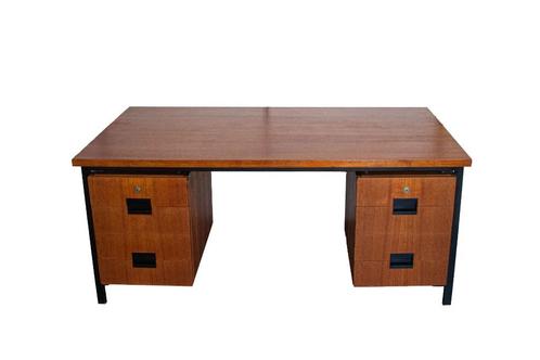 Vintage Pastoe bureau Japanse serie EU02 Cees Braakman, Huis en Inrichting, Bureaus, Gebruikt, Bureau, Ophalen