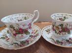Royal albert thee en koffie kop en schotel december hulst en, Ophalen of Verzenden