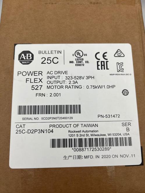 Allen Bradley 25C-D2P3N104 Frequentie Regelaar Nieuw OVP, Hobby en Vrije tijd, Elektronica-componenten, Nieuw, Verzenden