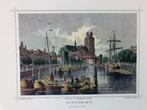 L. Rohbock / J. Umbach Dordrecht De Groote Kerk, Antiek en Kunst, Kunst | Etsen en Gravures, Ophalen of Verzenden