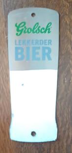 Grolsch Reclamebord/Schild - Lekkerder Bier, Ophalen of Verzenden, Gebruikt, Reclamebord, Plaat of Schild, Grolsch