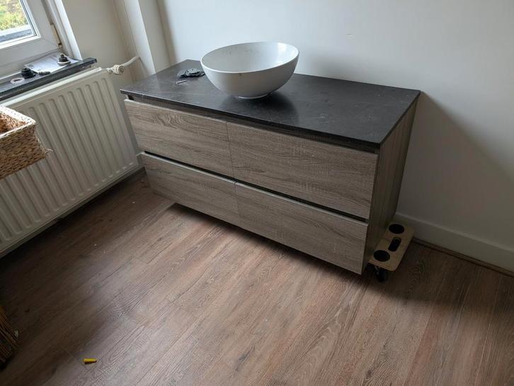 Mooie wastafelkast, Huis en Inrichting, Badkamer | Badkamermeubels, Gebruikt, Wastafelkast, Minder dan 100 cm, 50 tot 100 cm, 25 tot 50 cm