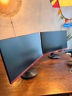 2x AOC Gaming Monitor 75Hz Incl. Statief en Muurbeugels, Computers en Software, Monitoren, Ingebouwde speakers, IPS, Full HD, Zo goed als nieuw