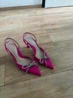 Elegante roze pumps van Zara met strik maat 40, Ophalen, Pumps, Zo goed als nieuw, Roze