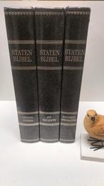 Bijbel, Driedelige Statenbijbel met kanttekeningen, Boeken, Ophalen of Verzenden, Gelezen, Christendom | Protestants