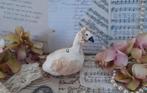 Prachtige brocante wattenpopje Zwaan met mutsje Feathertree, Ophalen of Verzenden