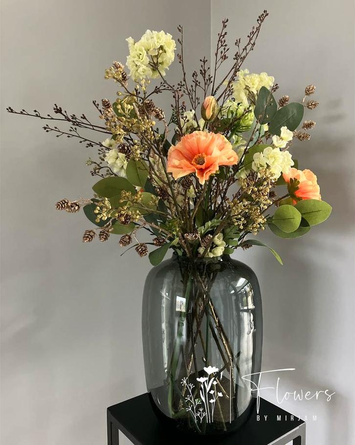 Zijden silk najaarsboeket NIEUW!, Huis en Inrichting, Woonaccessoires | Kunstplanten en Kunstbloemen, Nieuw, Binnen, Ophalen of Verzenden